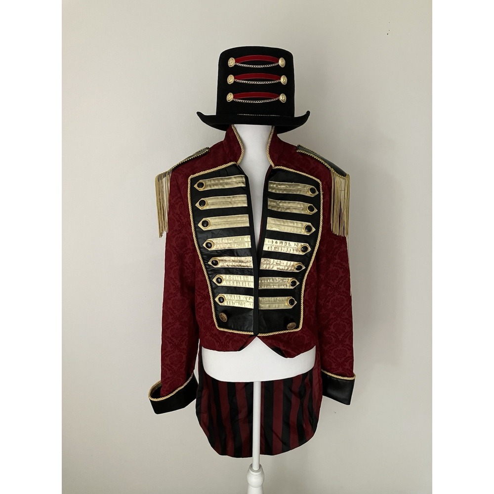 Spirit Halloween Ringmaster Top & Tails Jacket Size Medium Steampunk Gothic
